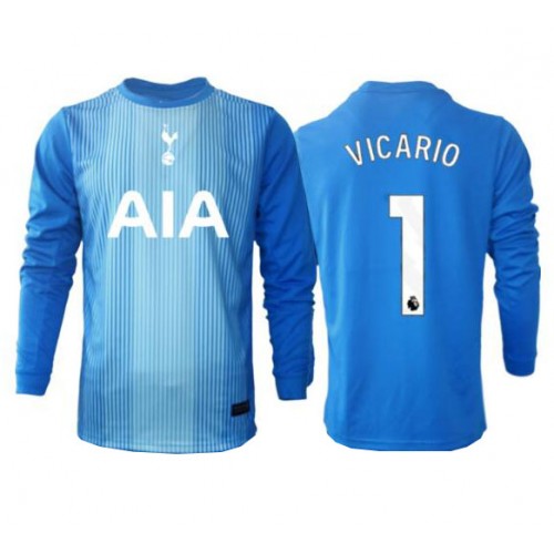 Tottenham Hotspur Guglielmo Vicario #1 Portiere Seconda Maglia 2025-26 Manica Lunga